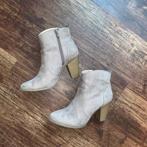 Suede Booties
